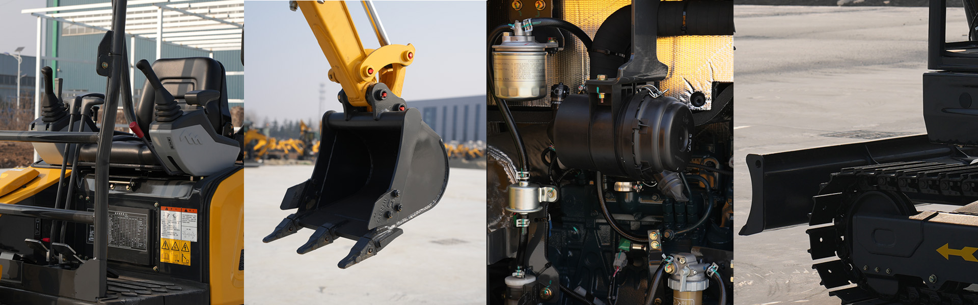 TUSKO Excavator Key Components - Control Lever, Bucket, Engine/Hydraulic System, Tracks